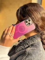 قاب Pink Glow & Aqua Breeze مگ سیف دار (کدC1909) - تصویر 2