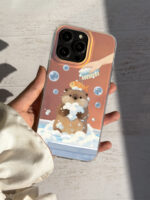قاب موبایل سفارشی هولوگرامی | Bubble Time Otter (کد CH29) - Image 2