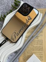 قاب گوشی موبایل  اسم پروانه سفارشی آینه ای | فونت پروانه (کد CH160) - Image 2
