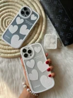 قاب قلب سفید استند دار با کاور ایرپاد (کد c1044) - Image 7