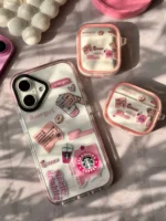 قاب گوشی موبایل آیفون استارباکس صورتی / PINK STARBUCKS (کد my0109) - Image 2