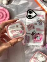 کاور ایرپاد سفارشی استارباکس صورتی / Pink Starbucks(کد my0110)