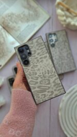 قاب گوشی موبایل پلنگی طوسی اندرویدی (کد my0090)