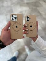 قاب گوشی موبایل آیفونی سیلیکونی مگسیف دار استندشو (کد my0084) - Image 2