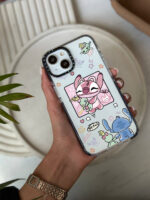 قاب گوشی موبایل کاپل استیچ سفارشی شفاف | stitch couple 0283 (کد CH219) - Image 4