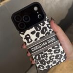 قاب گوشی موبایل پلنگی دیور سفید /  DIOR black & white (کد my0152)