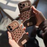 قاب گوشی موبایل پلنگی آلبالویی / cherry leopard (کد my0176) - Image 2