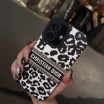 قاب گوشی موبایل پلنگی دیور سفید /  DIOR black & white (کد my0152) - Image 2