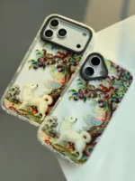 قاب گوشی موبایل پاپی و سنجاب آنتی شوک / Puppy and Squirrel (کد my0179) - Image 2