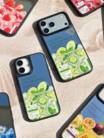 قاب گوشی موبایل تابستان خنک سفارشی آینه ای / Summer Juice mirror (کد my0240) - Image 7