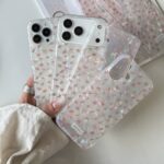 قاب گوشی موبایل ماربل شکوفه گل رز صورتی (کد my0159) - Image 3