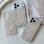 قاب گوشی موبایل ماربل شکوفه گل رز صورتی (کد my0159) - Image 2