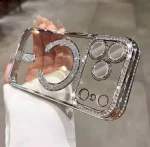 قاب گوشی موبایل نگین دار مگسیف شاین / diamond magsafe(کد my0225)