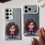 قاب گوشی موبایل دختر مو فرفری / Curly Girl socool  (کد my0233 ) - Image 2