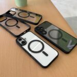 قاب گوشی موبایل شفاف مگسیف دار دور مشکی (کد my0210) - Image 2