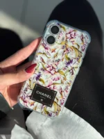 قاب گوشی موبایل گل شنل لوندر سفارشی شفاف / CS  Lavender Chanel (کد my0194) - Image 2