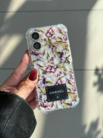قاب گوشی موبایل گل شنل لوندر سفارشی شفاف / CS  Lavender Chanel (کد my0194)
