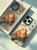 قاب گوشی موبایل گربه های عاشق آنتی شوک / Cat Love (کد my0178) - Image 2