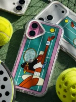 قاب گوشی موبایل⁨ دخترک تنیسی آنتی شوک مگسیف دار سفارشی/ Summer Tennis(کد my0303)