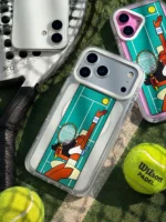 قاب گوشی موبایل⁨ دخترک تنیسی آنتی شوک مگسیف دار سفارشی/ Summer Tennis(کد my0303) - Image 2
