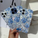 قاب گوشی موبایل آیفون شكوفه هاي آبي / IMD Blue Blooms (کد my0326) - Image 3