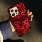 قاب گوشی موبایل آیفون پلنگی ياقوتی / IMD LEO Red ruby(کد my0324) - Image 3