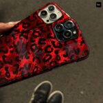 قاب گوشی موبایل آیفون پلنگی ياقوتی / IMD LEO Red ruby(کد my0324) - Image 2