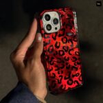 قاب گوشی موبایل آیفون پلنگی ياقوتی / IMD LEO Red ruby(کد my0324)