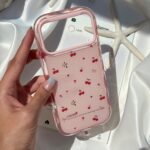 قاب گوشی موبایل آیفون چري آلبالویی صورتي / Cherry pinky (کد my0322) - Image 2