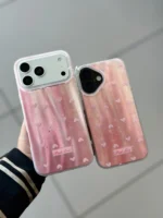 قاب گوشی موبایل قلب صورتی لیزری/ love pink (کد my0348) - Image 2