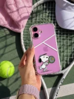 قاب گوشی موبایل⁨ ⁨ اسنوپی تنیس باز سفارشی شفاف / CS Snoopy Tennis (کد my0301) - Image 2