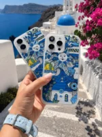 قاب گوشی موبایل آیفون خورشید سانتورینی سفارشی /  Santorini(کد my0300) - Image 2