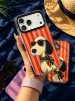 قاب گوشی موبایل اسنوپی لاکچری  آنتی شوک سفارشی / Snoopy Summer (کد my0307)