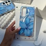 قاب گوشی موبایل لیلیوم آبی در دریای هستی سامسونگ و شیائومی/ Android lilium blue (کدmy0360) - Image 2