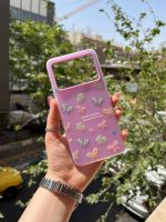 قاب گوشی موبایل دوتیکه پاستیلی طرح پروانه های رنگی (کد my0374) - Image 4