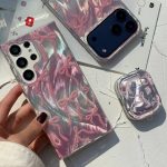 قاب گوشی موبایل پاپيون موج دار صورتي /Bowtie wave pink (کد my0382) - Image 2