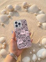 قاب گوشی موبایل دانتل شفاف سفارشی اختصاصی |   lace case (کد ch267) - Image 2