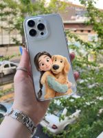 قاب گوشی موبایل کالکشن لاو کت لاو داگ شفاف سفارشی اختصاصی / love dog & love cat (کد ch273) - Image 4