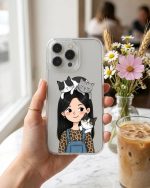 قاب گوشی موبایل کالکشن لاو کت لاو داگ شفاف سفارشی اختصاصی / love dog & love cat (کد ch273) - Image 3