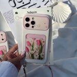 قاب گوشی موبایل آیفون كلاسيككارد گل لاله و بابونه /  Classicard-Tulip chomo (کد my0411) - Image 3