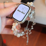 بند اپل واچ مروارید و پروانه پرنسس /  apple watch The Pearl and the Butterfly Princess (کد my0404) - Image 3