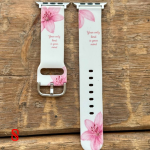 بند اپل واچ سیلیکونی طرحدار لیلیوم لیمیت / apple watch silicon lilyum blue & pink  (کد my0409) - Image 3