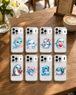 قاب گوشی موبایل دلفین کوچولو شفاف سفارشی اختصاصی |  delfin little one (کد ch287) - Image 2