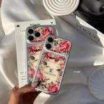 قاب گوشی موبایل ال وی گلدار / Lv Floral White (کد my0451)