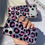 قاب گوشی موبایل  پلنگی صورتی واتر افکت/ Imd Leo Watereffect Pink (کد my0436) - Image 2