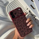 قاب گوشی موبایل آیفون تبدیل لنز پلنگی اکلیلی /Leo Lens Shining(کد my0480)