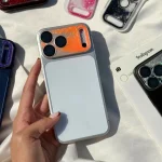 محافظ لنز گوشی آیفون آکواریومی اکلیلی/Camera Protector Aqua Glitter(کد my0505) - تصویر 3