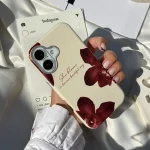 قاب گوشی موبایل ماسامی ارکیده برگندی /Masa Orchid Burgundy(کد my0481)