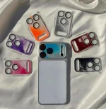 محافظ لنز گوشی آیفون آکواریومی اکلیلی/Camera Protector Aqua Glitter(کد my0505)