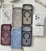 قاب گوشی موبایل آیفون  دو تیکه مات لنز متحرک (کد my0515)